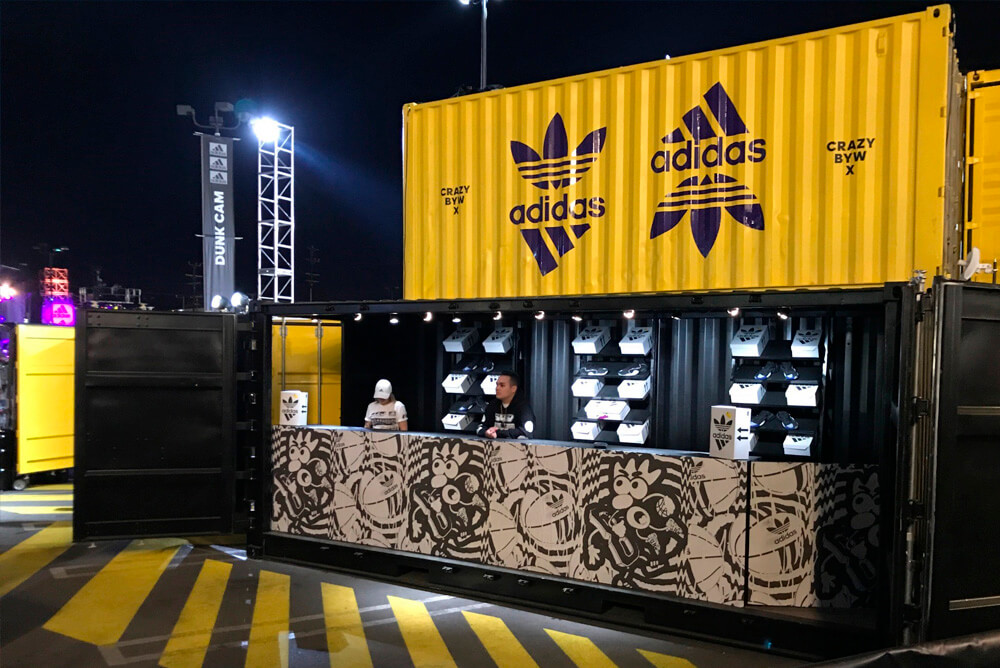 Booth Container Jualan Franchise